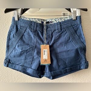 Size 4 blue Prana shorts.